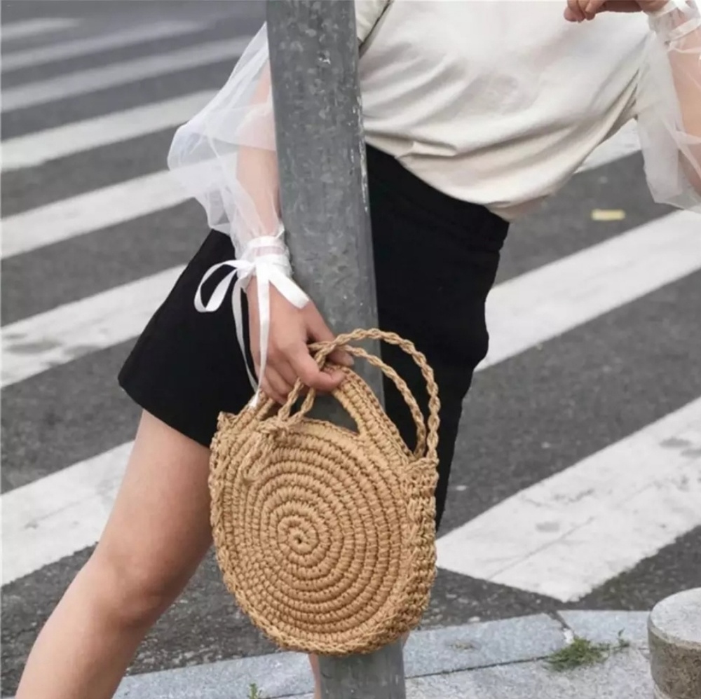 Brand New Brown Straw Bag